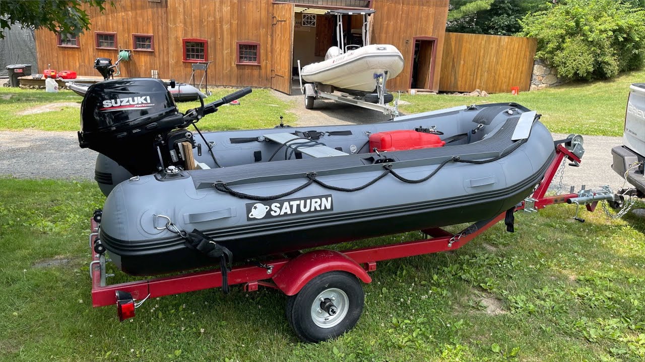 Надувная лодка Saturn XHD330 с водометом Suzuki 20 л.с.