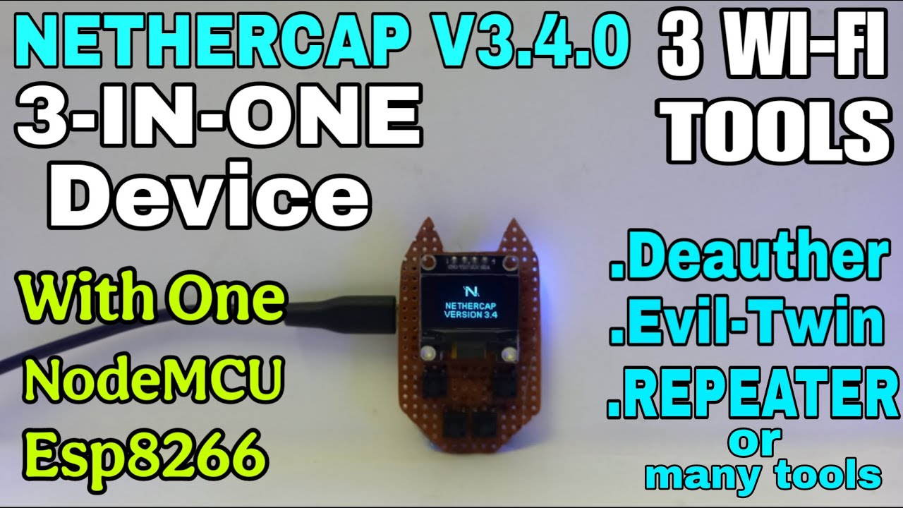 How to Make WiFi Deauther, Evil Twin & Repeater || All-in-One ESP8266 Wi-Fi Penetration Tool