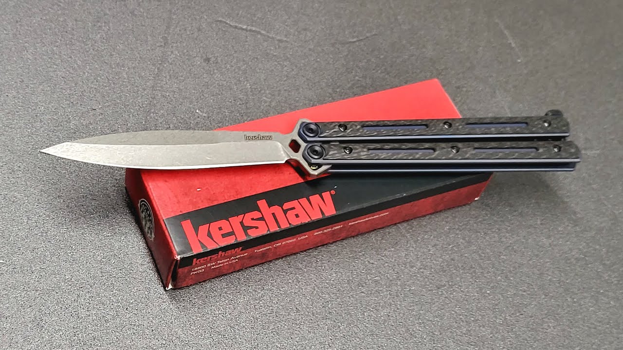 Balisong Kershaw Lucha Carbon Fiber KS5150CF  unboxing