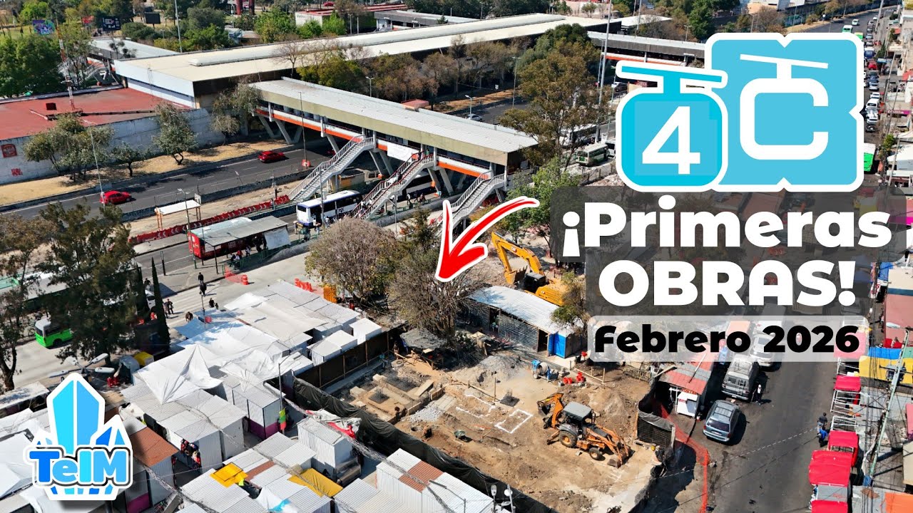 ¡Primeras OBRAS del Cablebús Línea 4 en TLALPAN! (Febrero 2026)