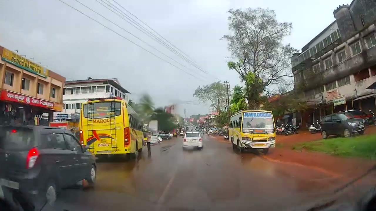 Relaxing Drive Through Coastal Karnataka | Haleyangadi to Moodushedde Scenic Road Trip with Music