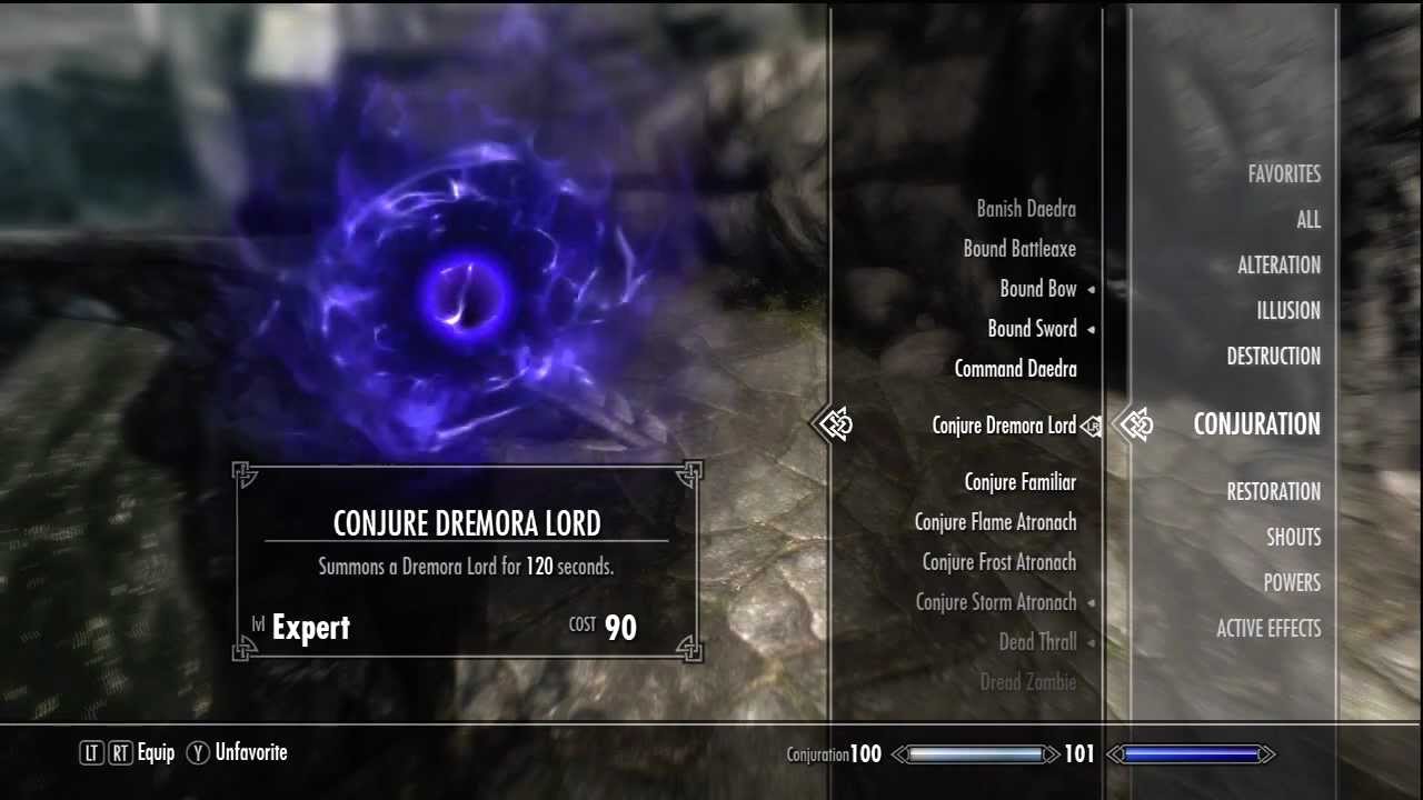 Skyrim - Conjure Dremora Lord - Expert Conjuration Magic Spell