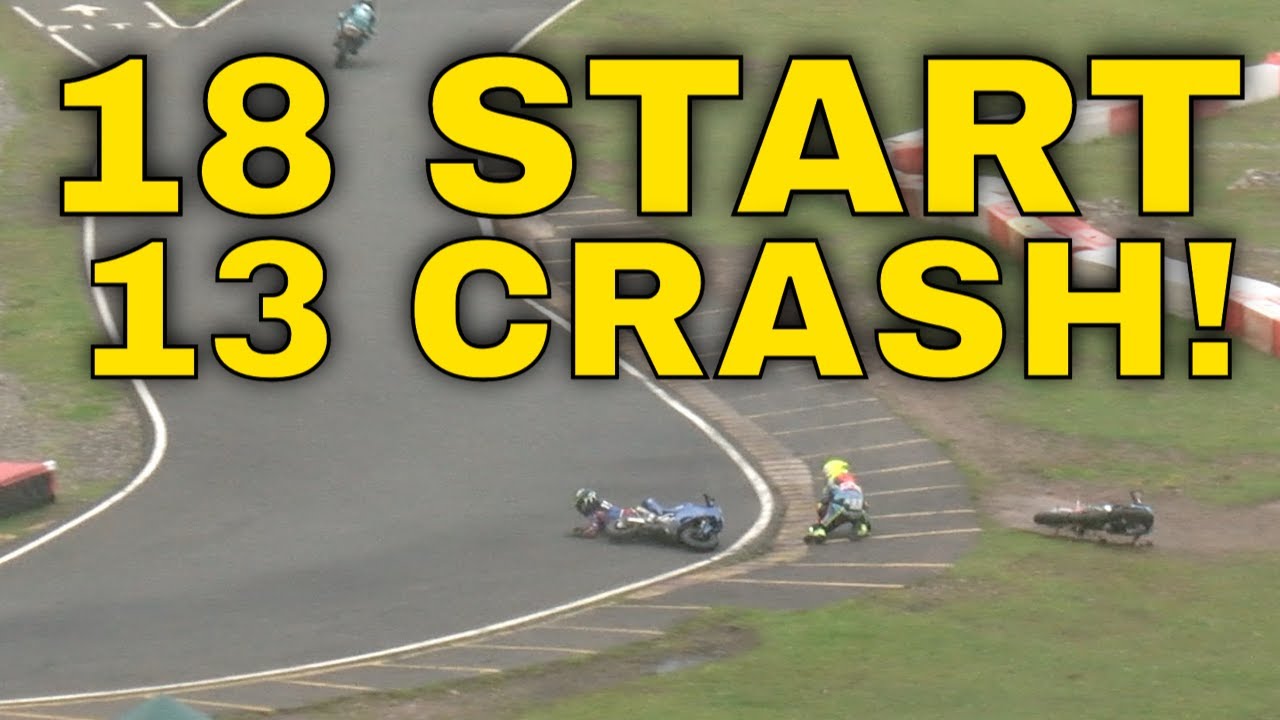 MAYHEM ON DRY TYRES AS RAIN STARTS! Road to Moto GP Series: Rd 3 Rowrah Ohvale 110 Class