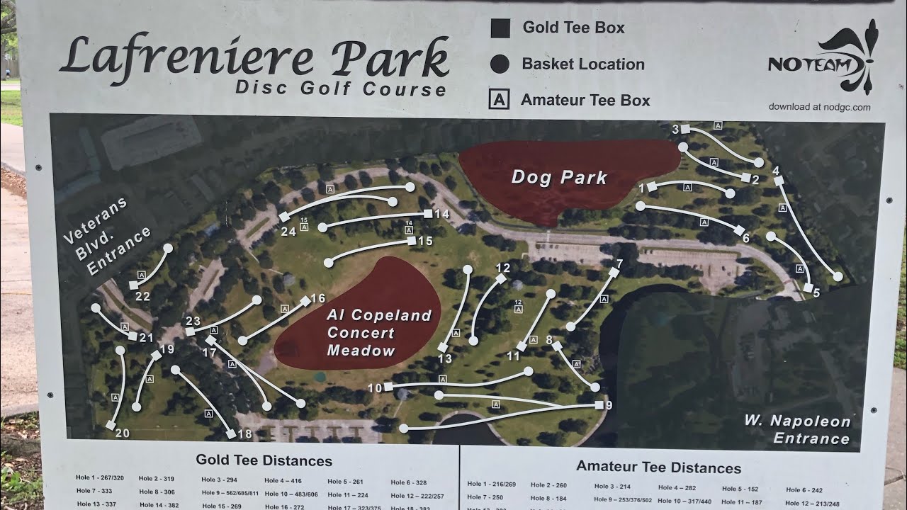 Doubles partners battle @ Lafreniere Park holes 7-12.   #hyzerflip #discgolf
