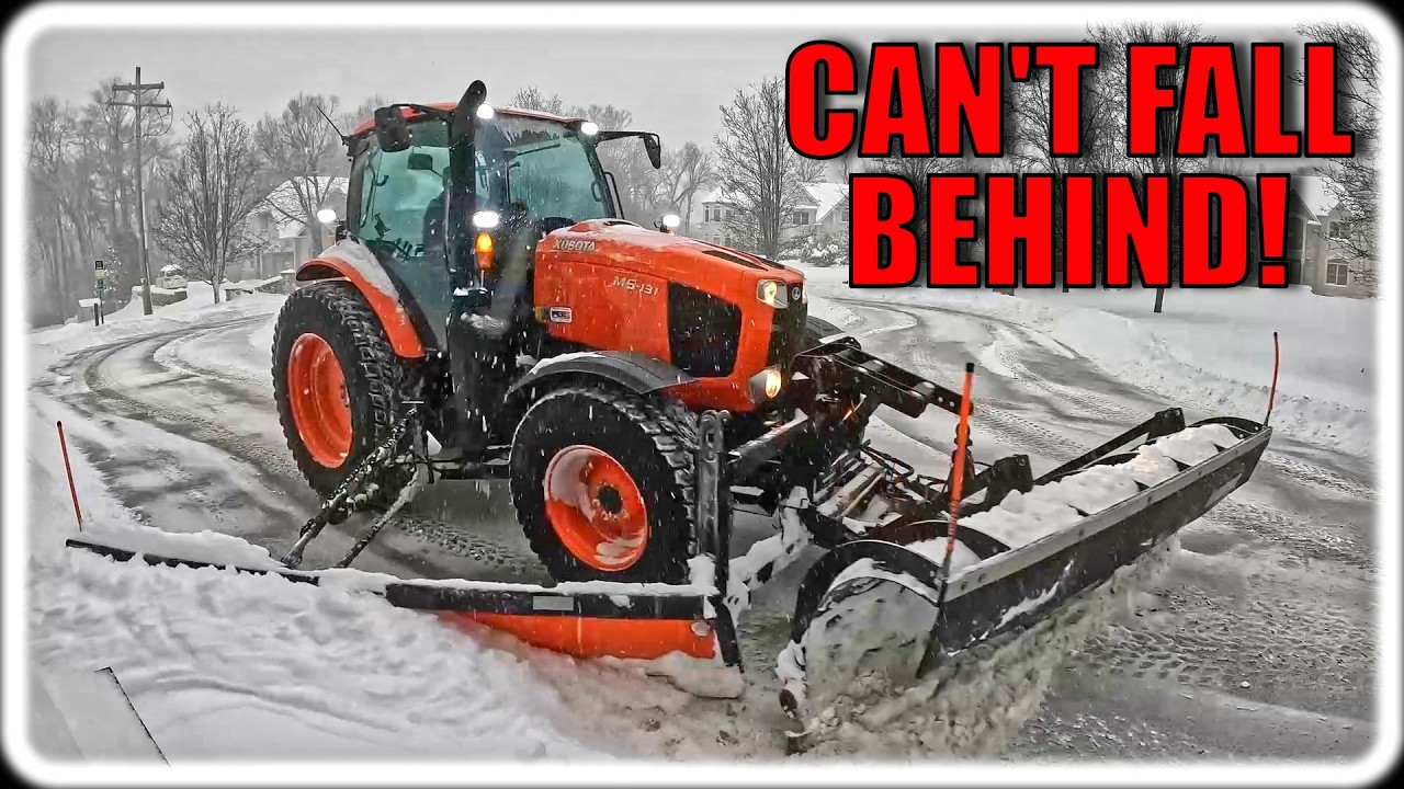 Snowplowing Cul-De-Sacs In 16” Of Snow – Trying To Stay Ahead