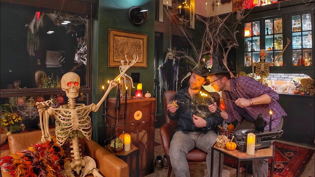 Halloween Cabin Tour 2024: Spooky DIY Decor & Mountain Views! 🎃