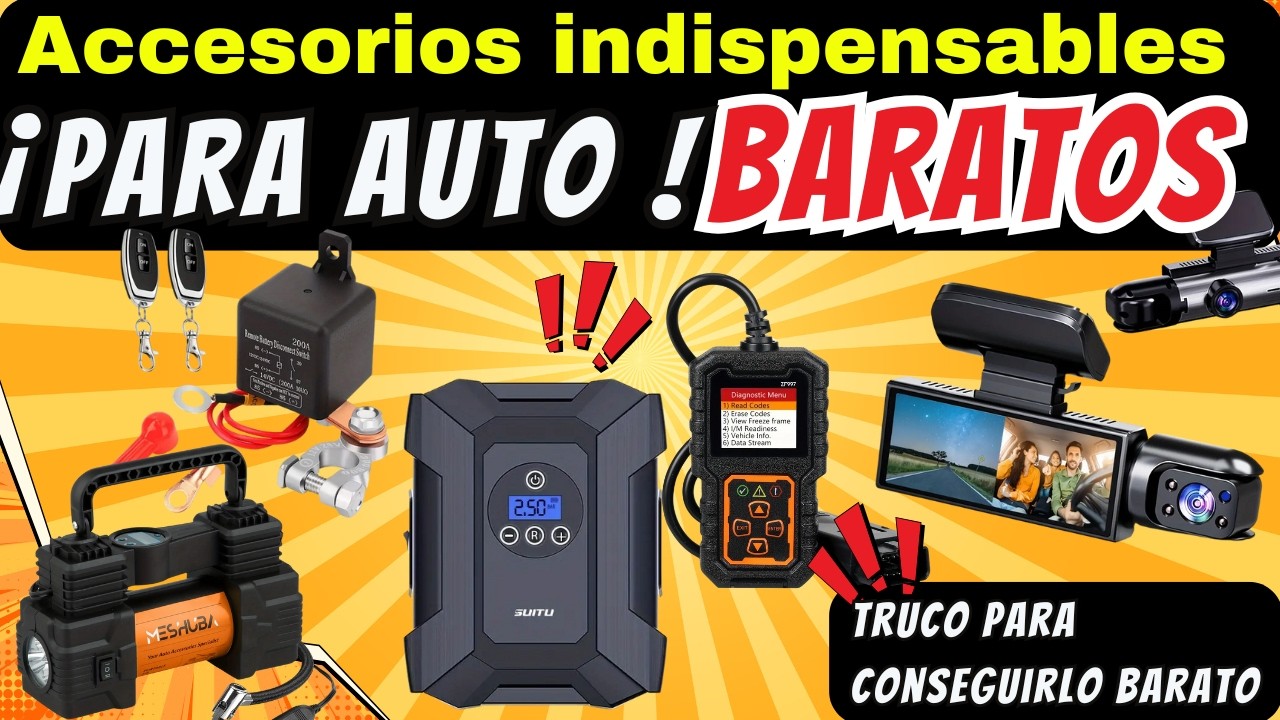 1️⃣ Prob&eacute; 6 Accesorios BARATOS de TEMU para AUTO 🚗 &iquest;Valen la pena?