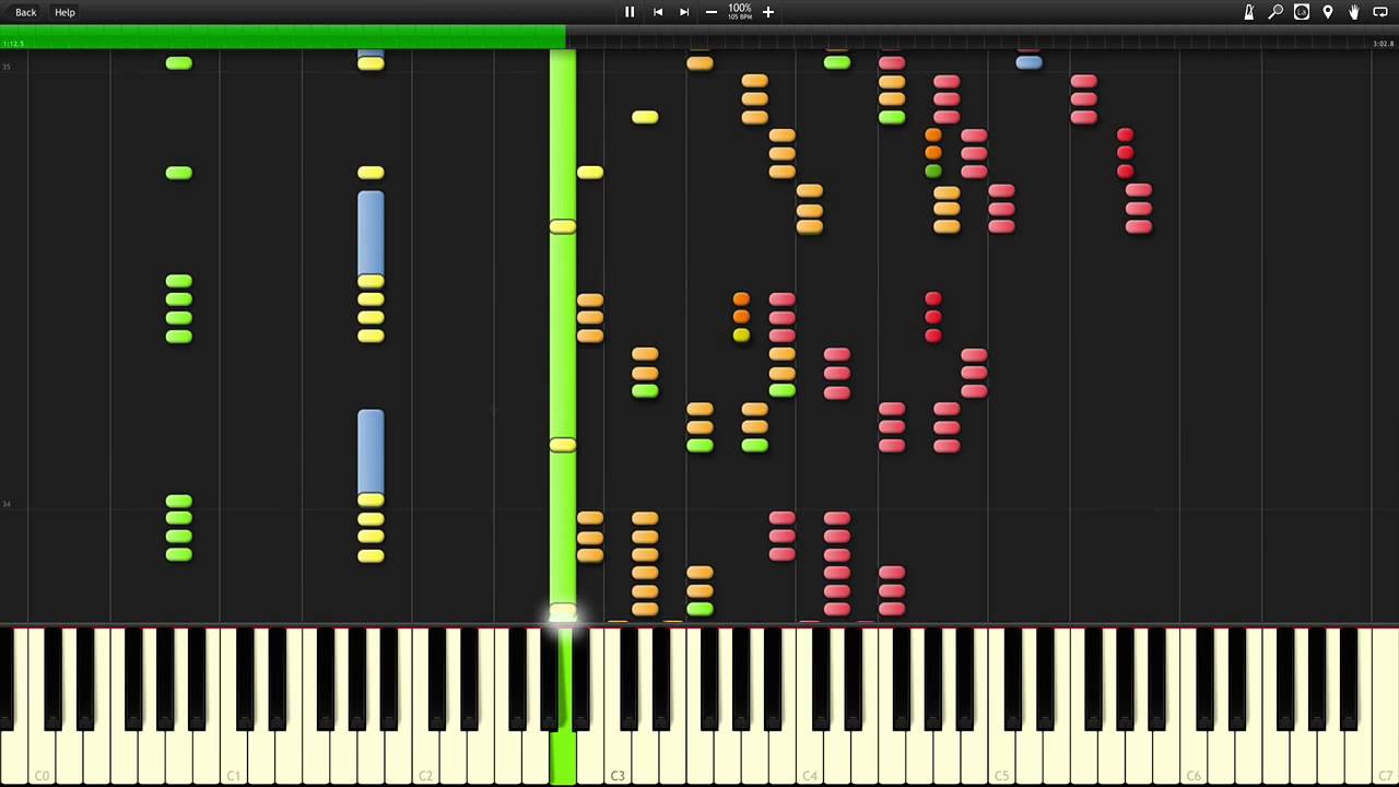 Star Wars Imperial march with Synthesia.