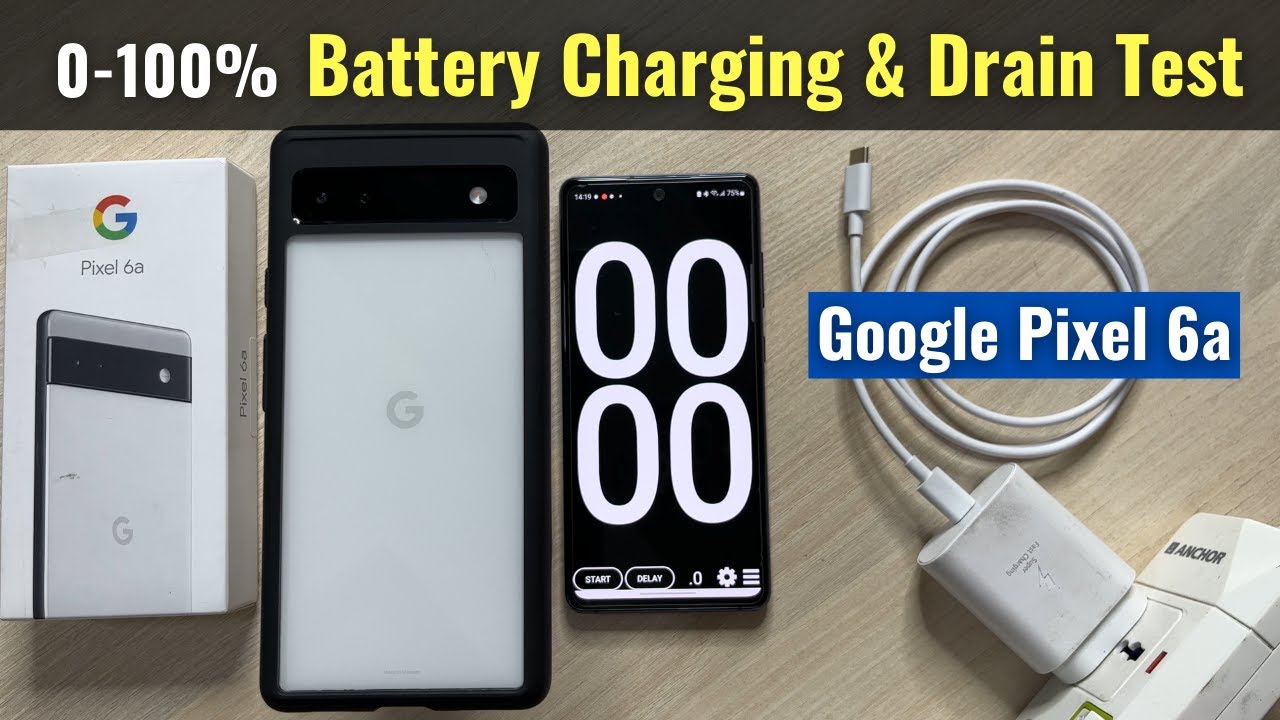 Google Pixel 6a - Battery Charging & Drain Test | Gaming, Benchmark & Review