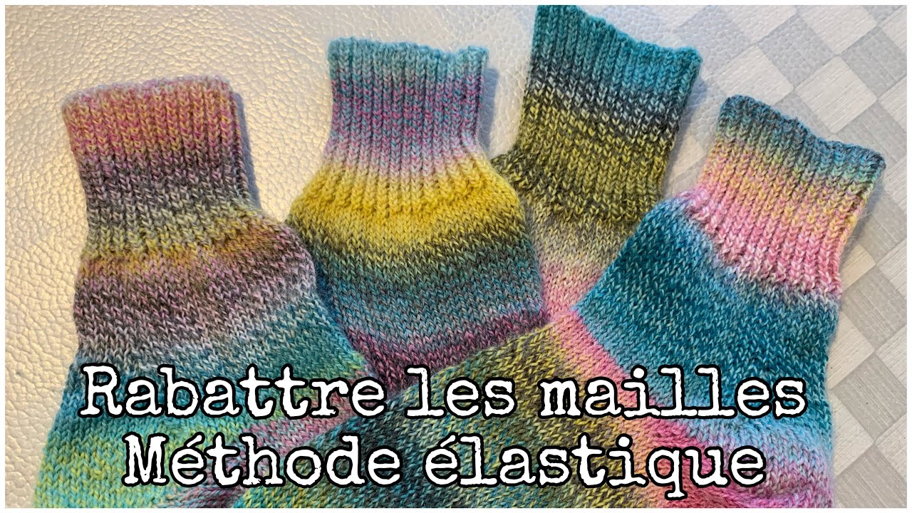 Cours de tricot : rabattre les mailles 1*1 Méthode élastique 🧶