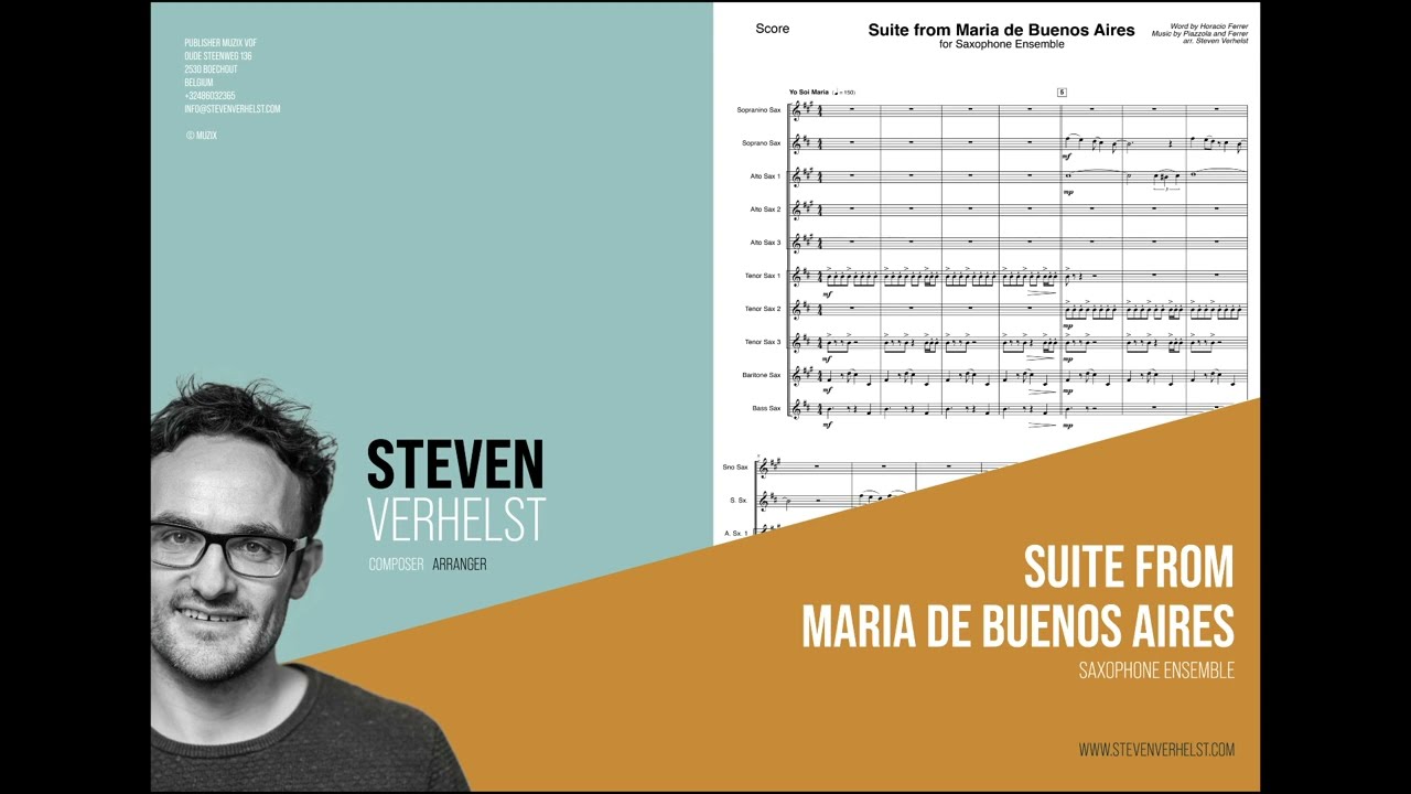 Suite from Maria de Buenos Aires for Saxophone Ensemble