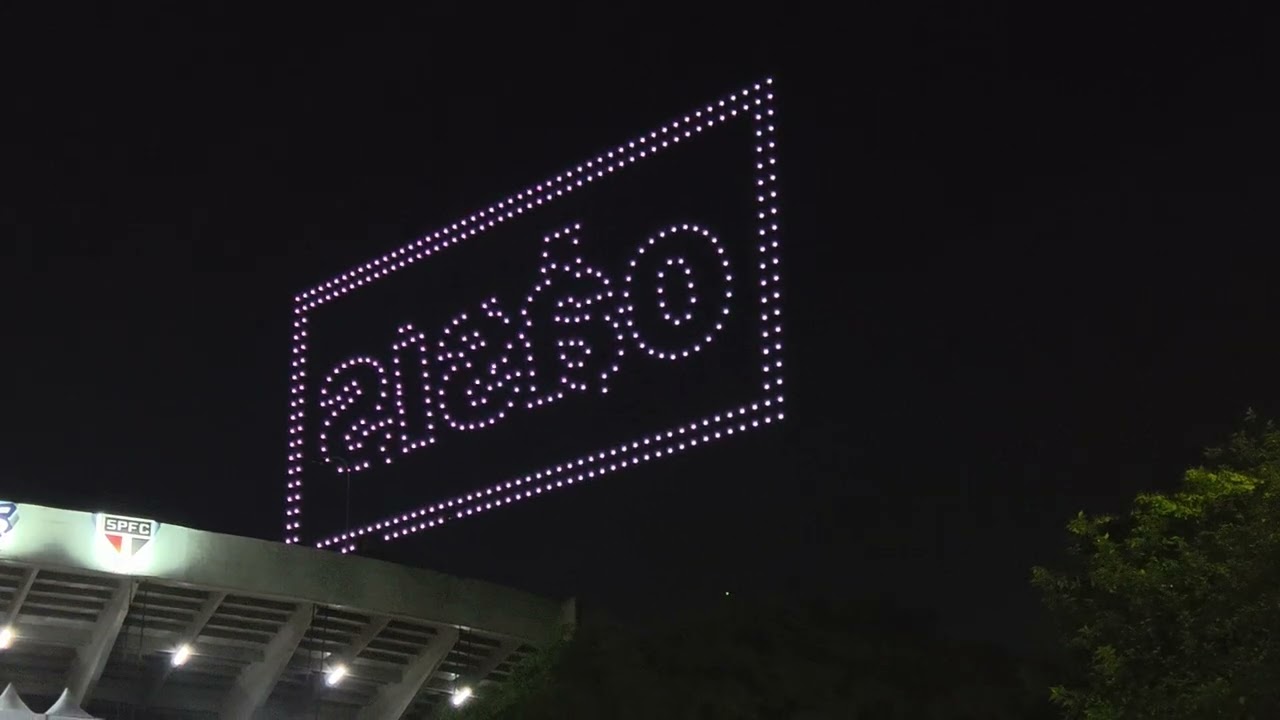 Oasis drone show in Sao Paulo, Brazil (last one in the tour)