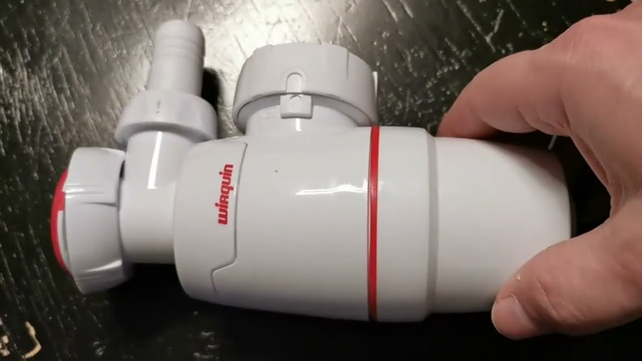 Wirquin 30722149 Siphon d'évier Néo prise mâle, Siphon ingénieux avec joints injectés  Montage très