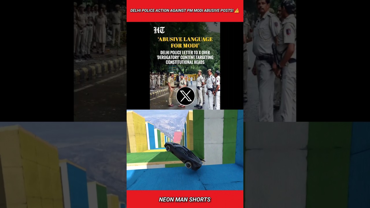 Delhi Police Action Against PM Modi Abusive Posts! ⚠️ #shorts