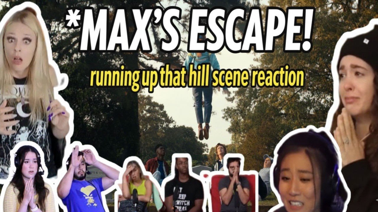 Stranger things Running up that hill scene reactions |Max's escape| stranger things 4×4 |