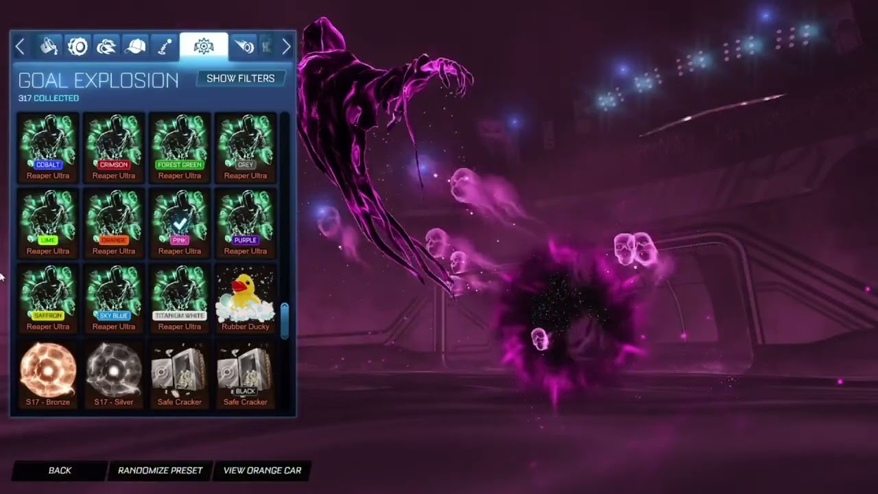 My Goal Explosion Locker in Rocket League Part. 2 (No Talking) #rocketleague #asmr
