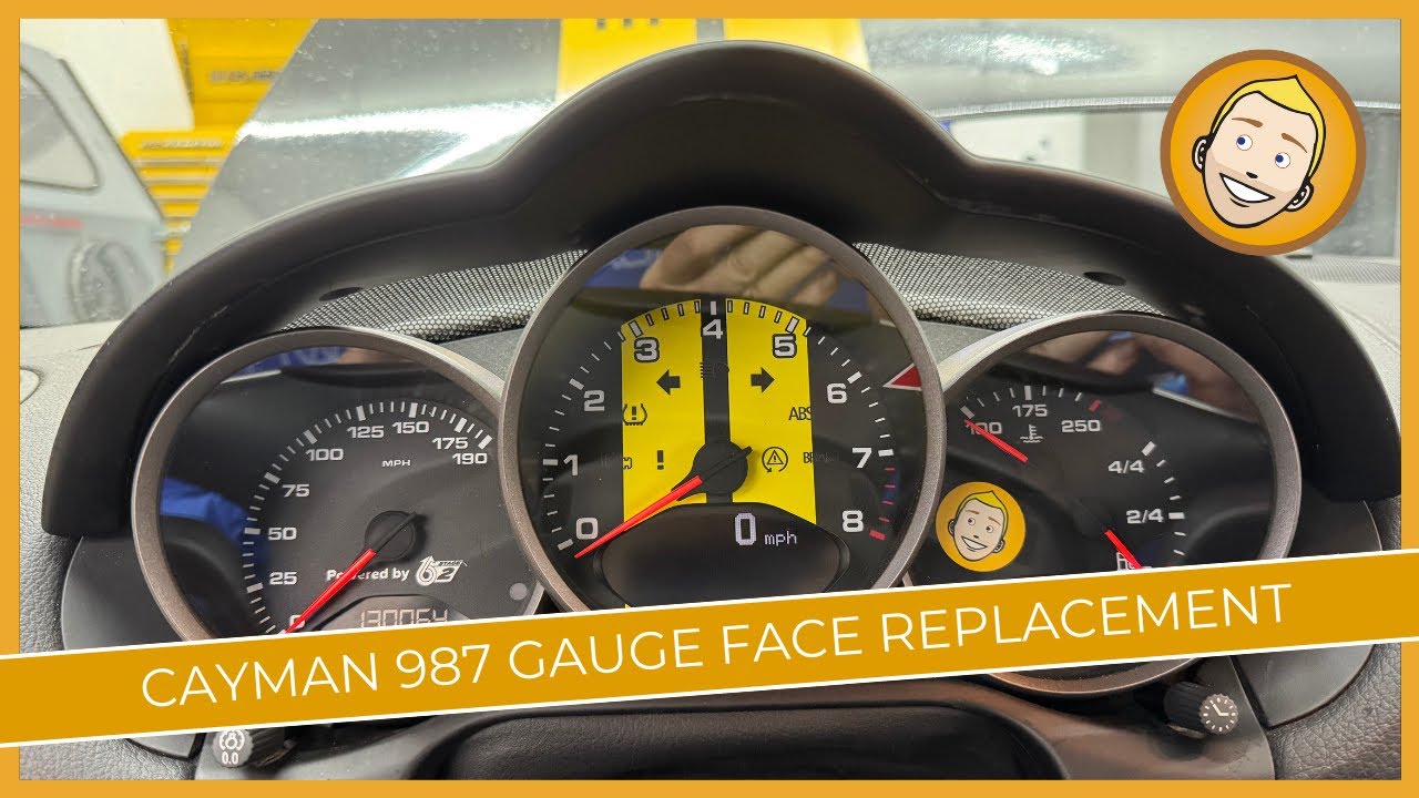 Porsche Cayman 987 Gauge Face Replacement