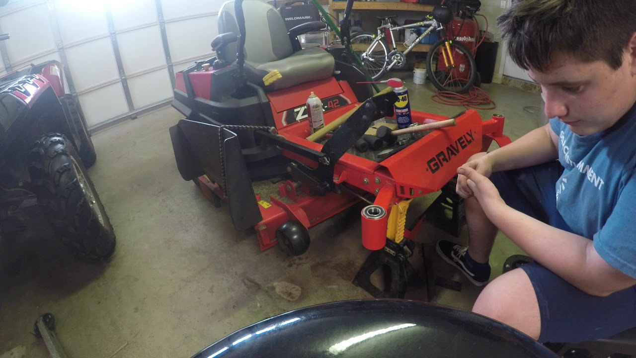 replacing gravely caster spindle bearings