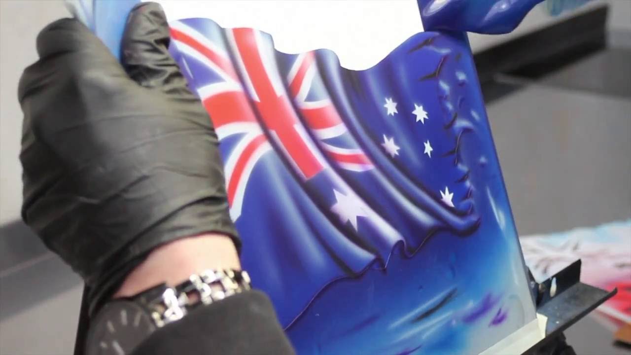 Aussie Flag Template, Instructional video - FH.AAFLAG