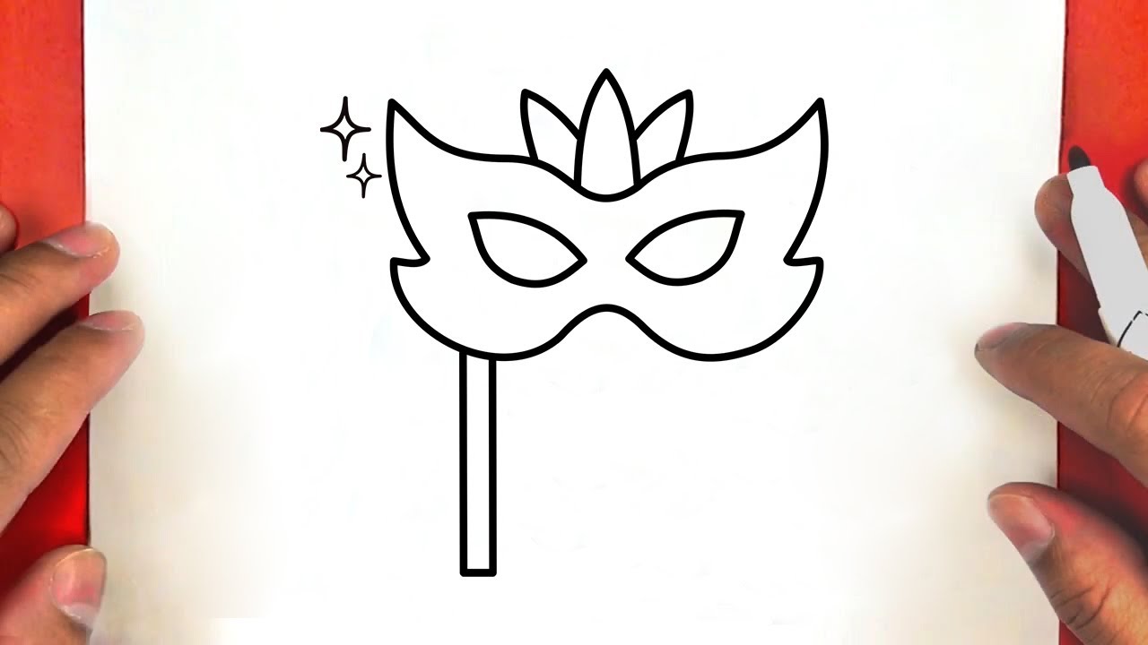 Comment dessiner un masque de carnaval étape par étape