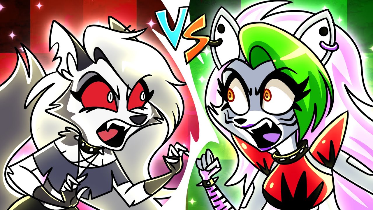 WOLF WOLF BARK BARK // FNAF Security Breach x Helluva Boss Animation Meme ft. Loona and Roxxane Wolf