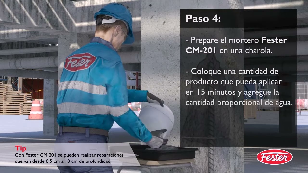¿Sabes cómo reparar elementos de concreto con Fester? TUTORIAL COMPLETO