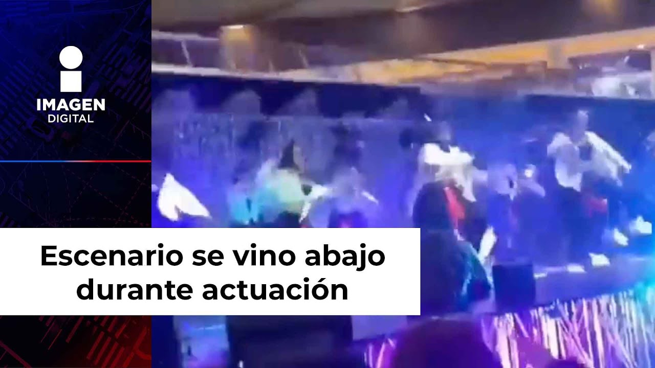Escenario colapsa y aplasta a bailarines durante concurso en Colombia