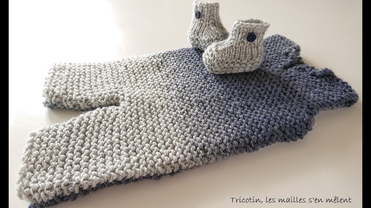Réaliser une combi bébé au tricotin géant