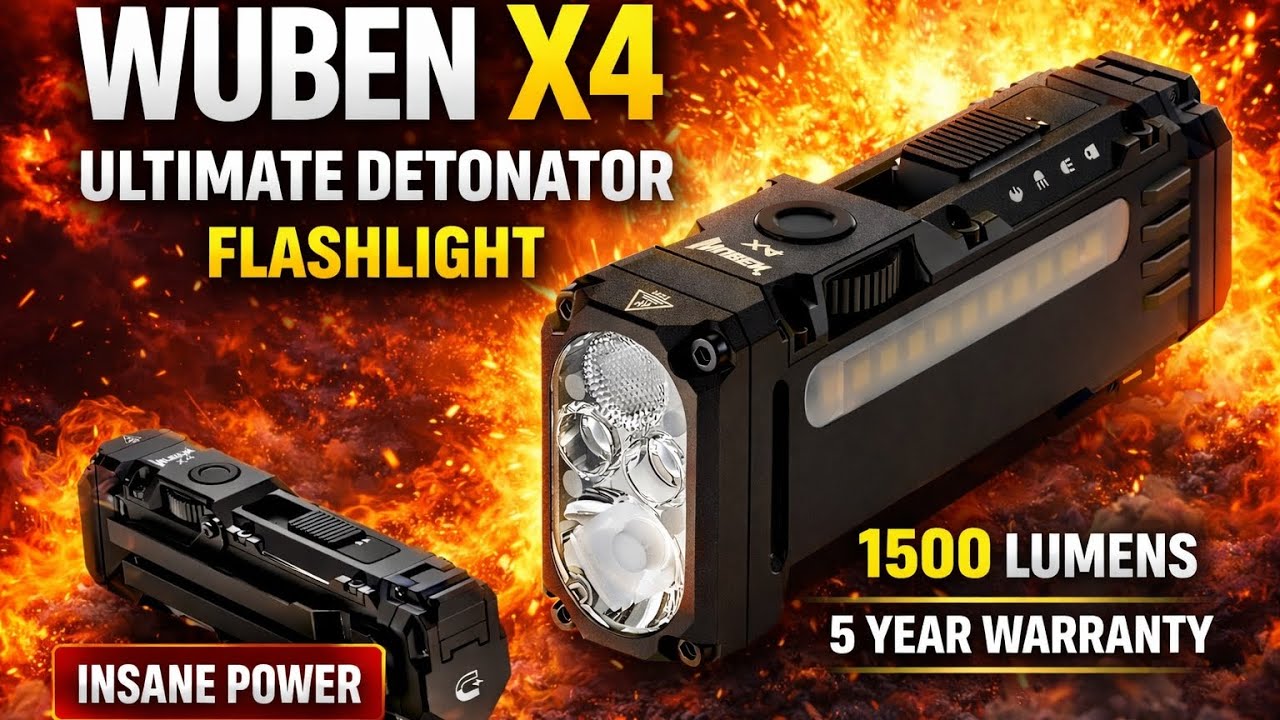 WUBEN X4: 1500 Lúmens, Luz RGB e 5 Anos de Garantia na Lanterna EDC Mais Bruta do Ano! 🔥🔦