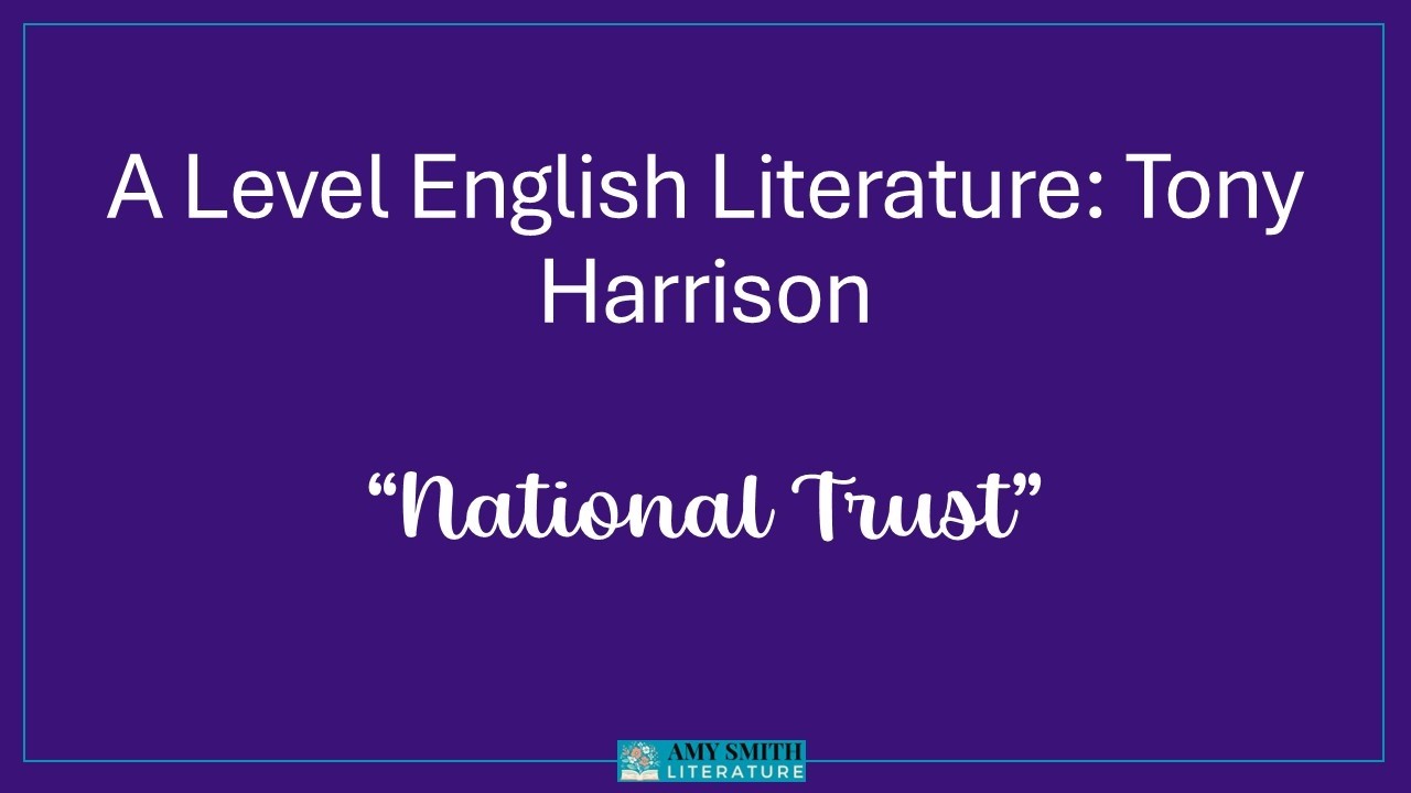 Tony Harrison: National Trust