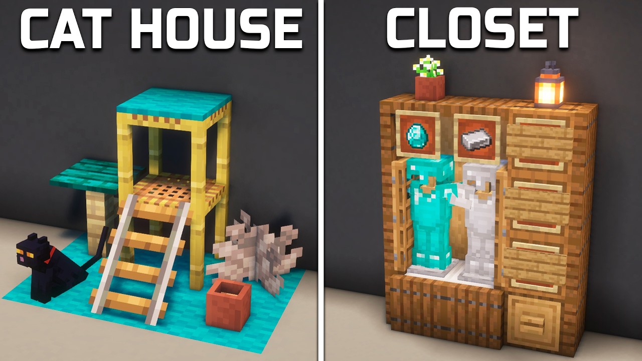 Minecraft: 15+ House Build Hacks!