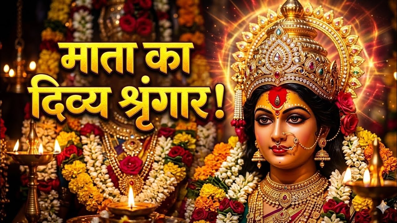 माता का दिव्य श्रृंगार | दिल छू लेने वाला भजन कमल के फूल से मैया हमें आवाज देती हैं | Bhakti Bhajan