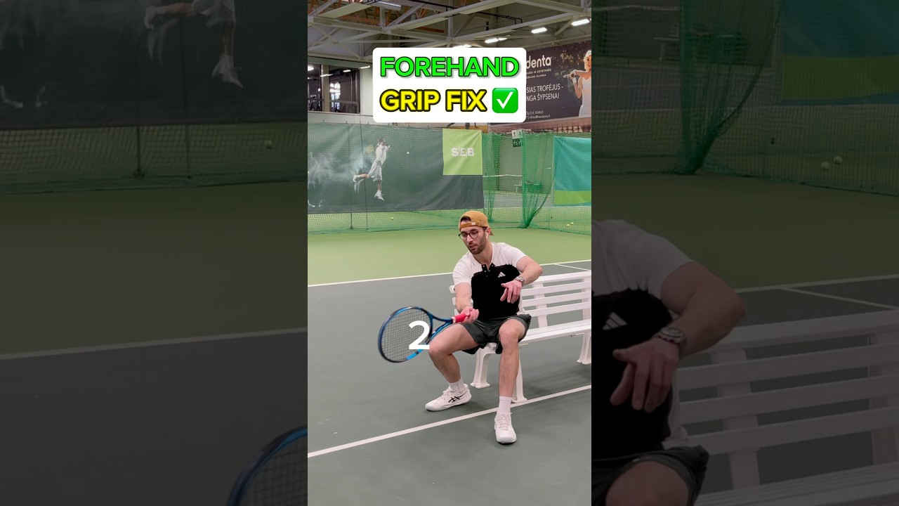 How to Fix Your Forehand In Tennis (Semi Western Grip = MORE TOPSPIN) #tennis #tennisforehand