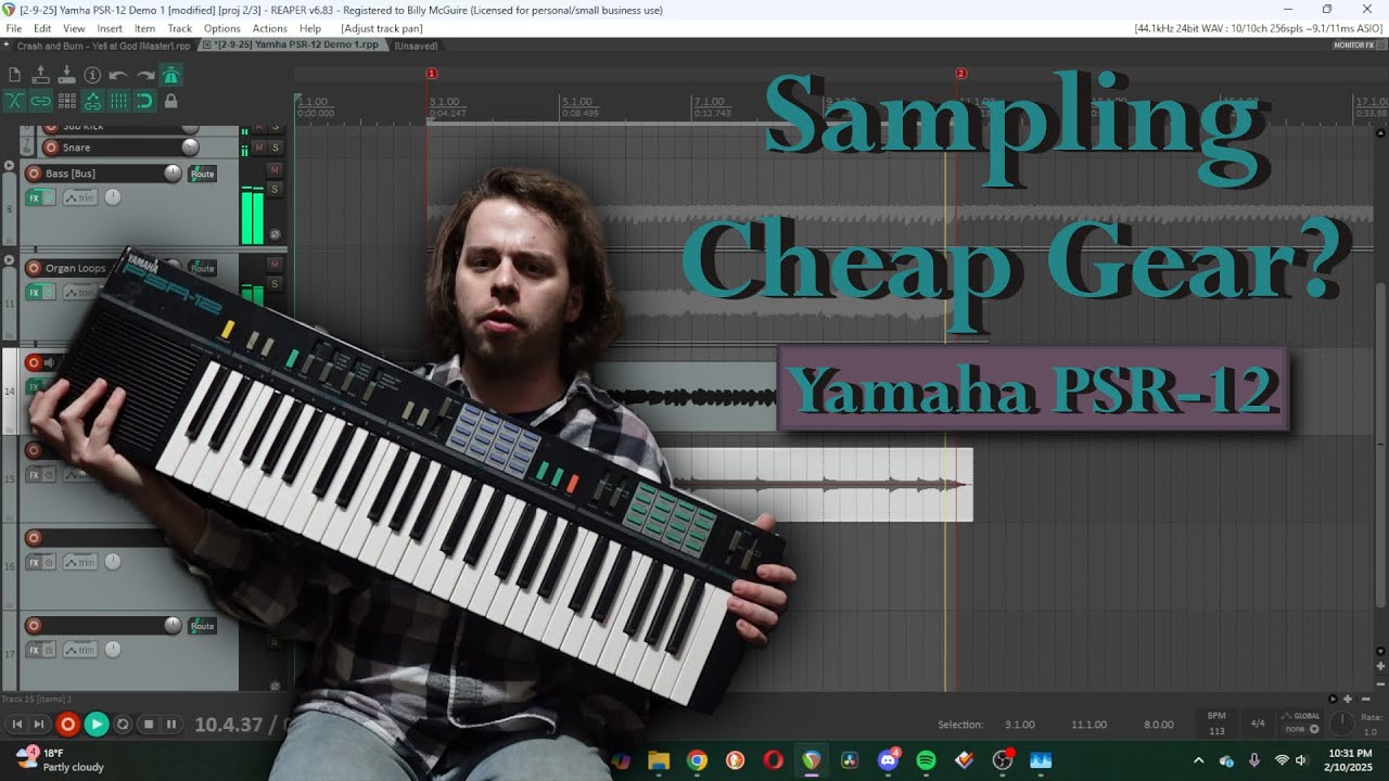 Building a Track with Cheap Gear: Yamaha PSR-12 Keyboard | Synth Review