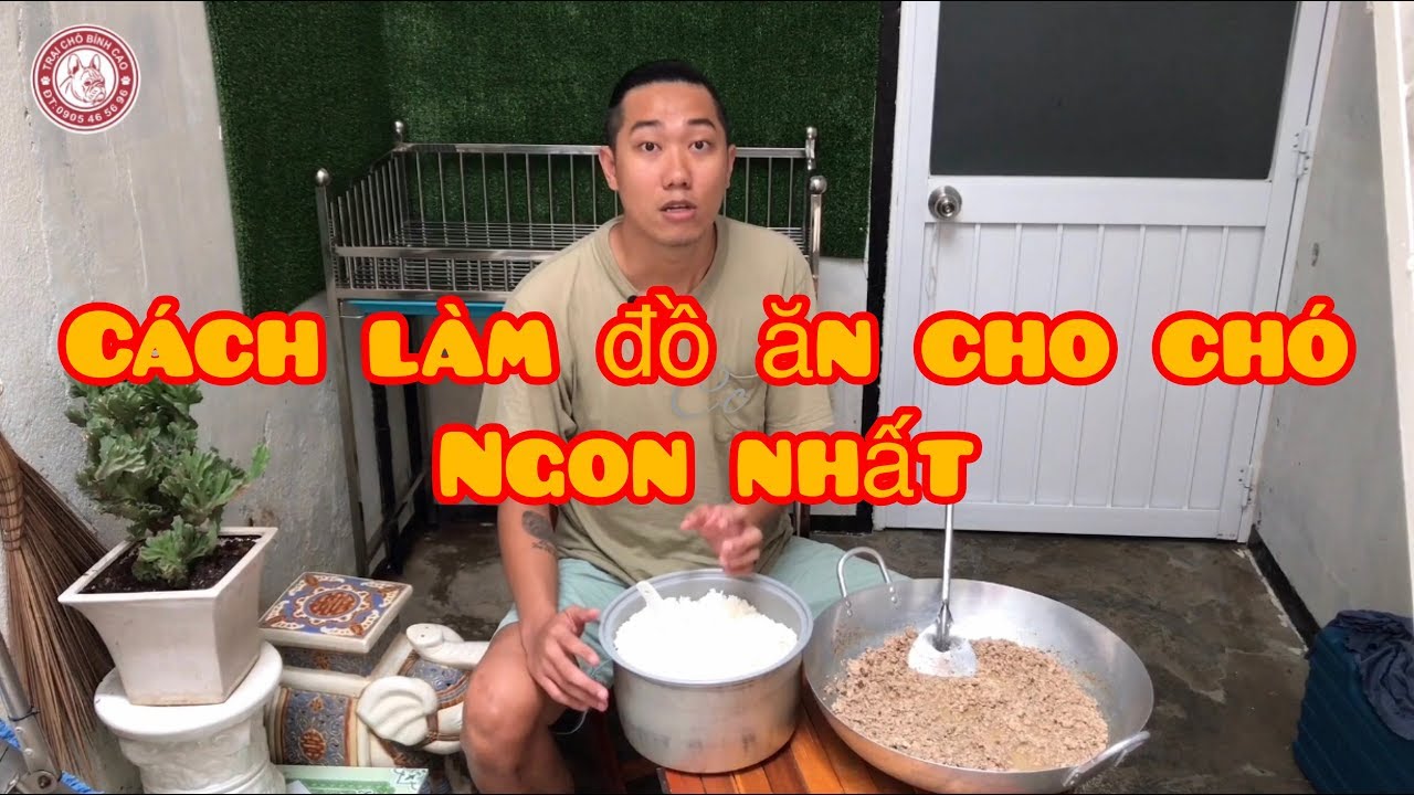 CÁCH LÀM ĐỒ ĂN CHO CHÓ NGON NHẤT( 005 ) | Trại Chó Bình Cao