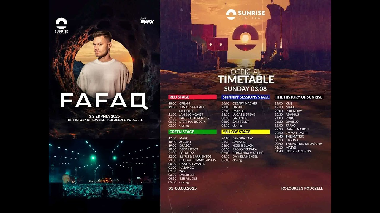 🌞 SUNRISE FESTIVAL 2025 - FAFAQ & DJ.KRIS 🌞 THE HISTORY OF SUNRISE STAGE