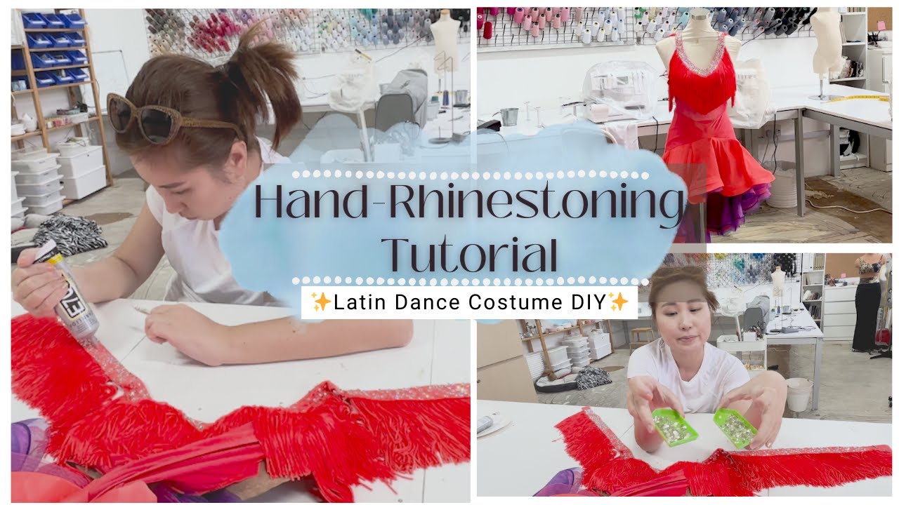 Latin Dance Costume DIY: Hand-Rhinestoning Tutorial for Sparkling Results | Free Movement Sewing