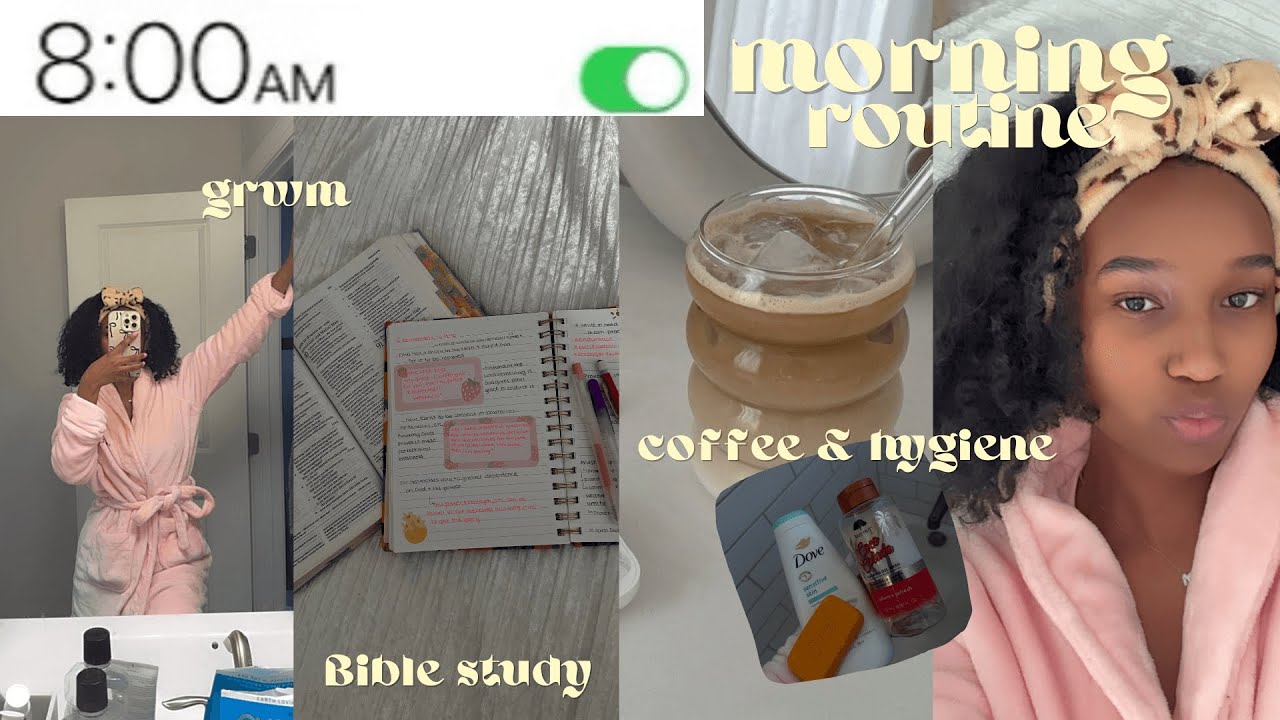 realistic morning routine 2025 🌸 self care, Bible study, grwm & more