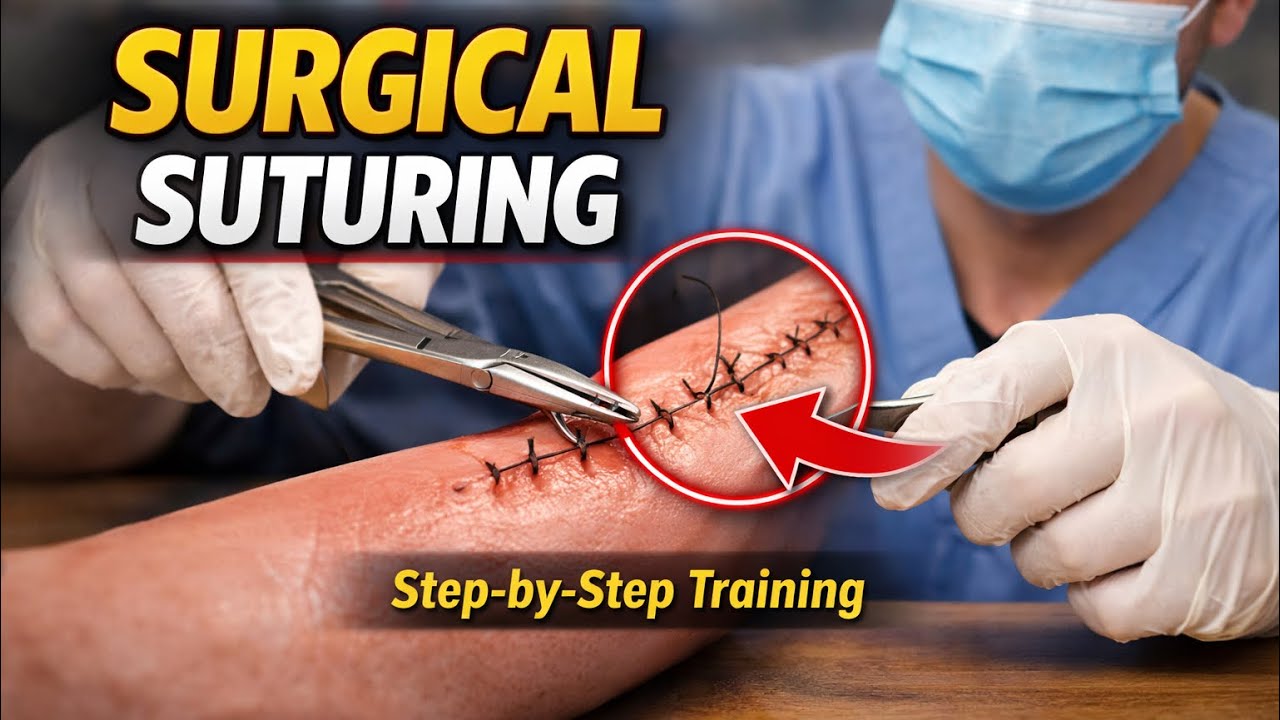 🔥 Vertical Mattress Suture | Step-by-Step Surgical Tutorial 🔥