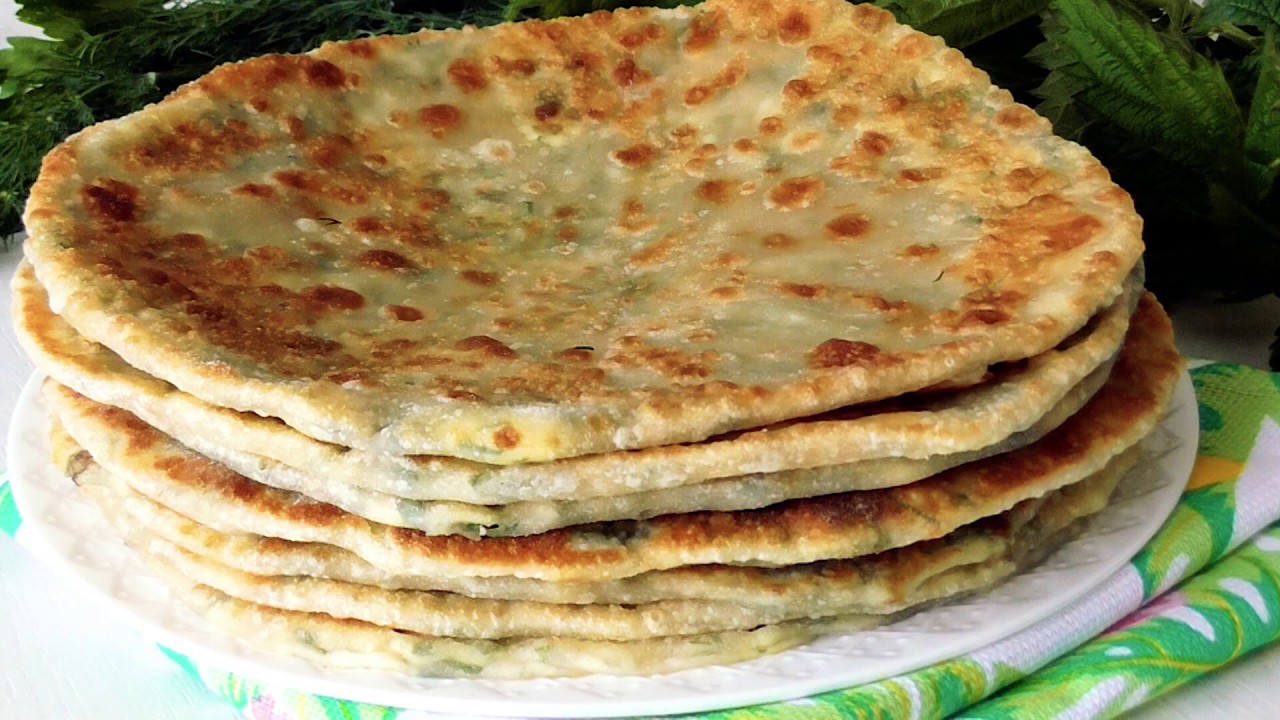 Адыгейские✨ Лепёшки с сыром🧀 и зеленью!🌿