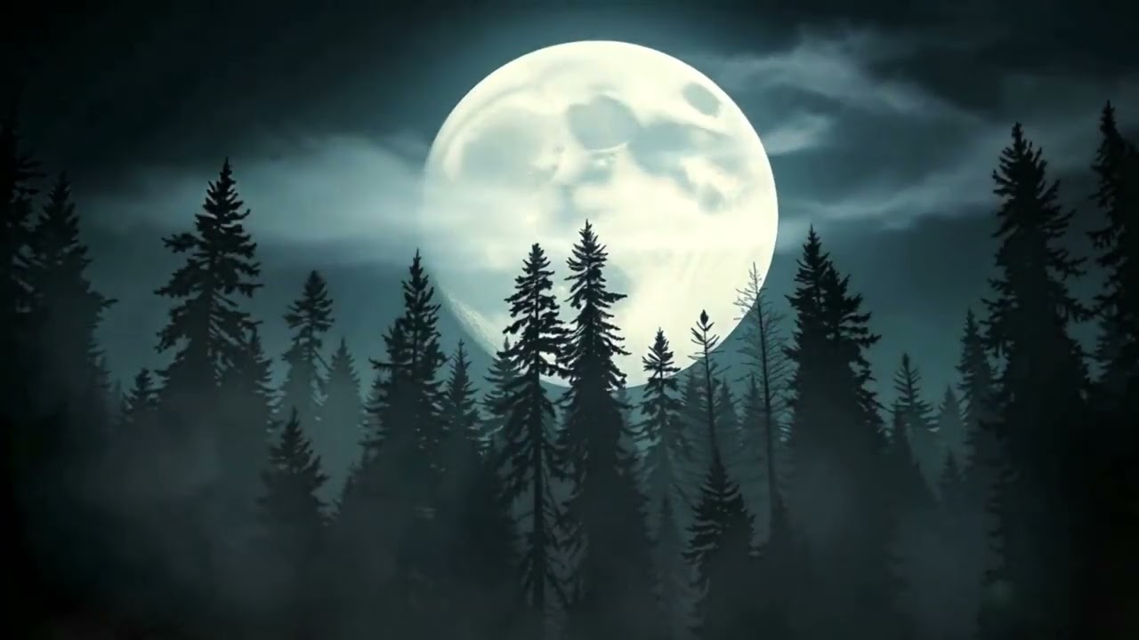  Full Moon in the Deep Forest 🌕 | Mysterious Night Ambience ASMR”