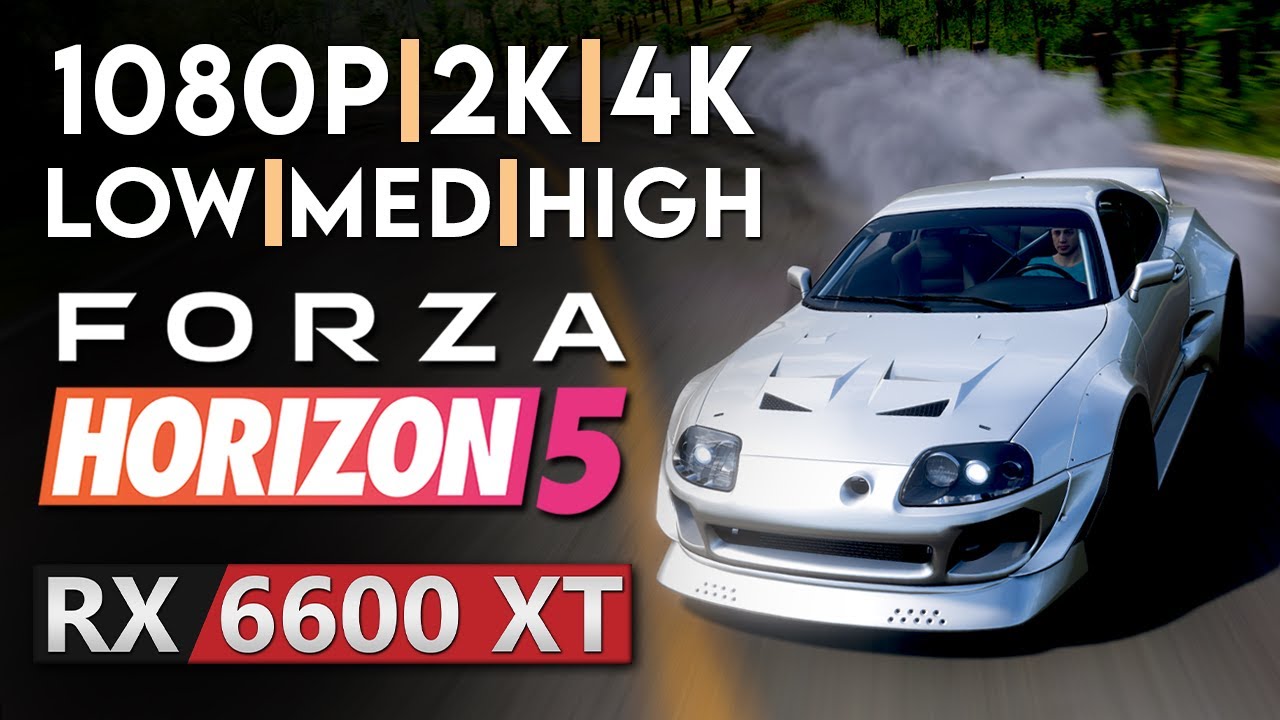 Forza Horizon 5 | RX 6600 XT | ALL SETTINGS | 1080p - 1440p - 2160p 4K