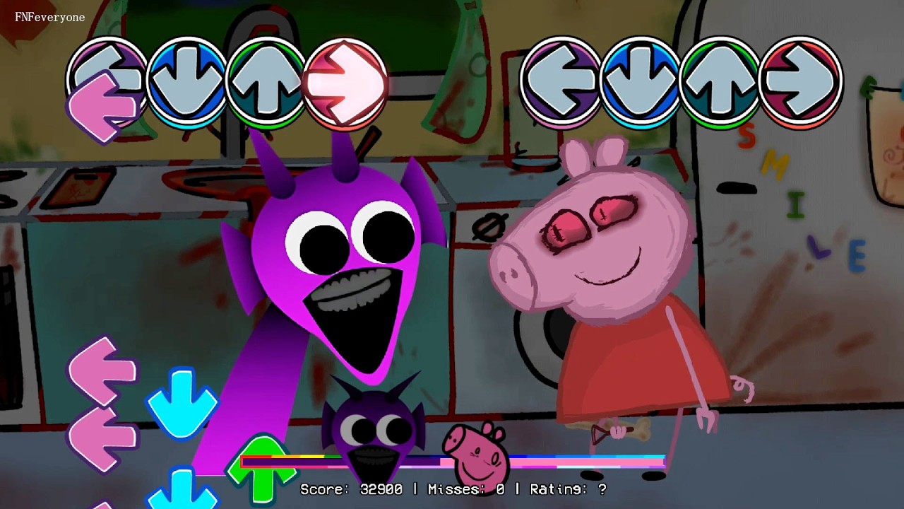 [SWAP] FNF Sprunki Horror All Phases VS Peppa All Phases Sings Bacon | Incredibox Sprunki FNF Mods