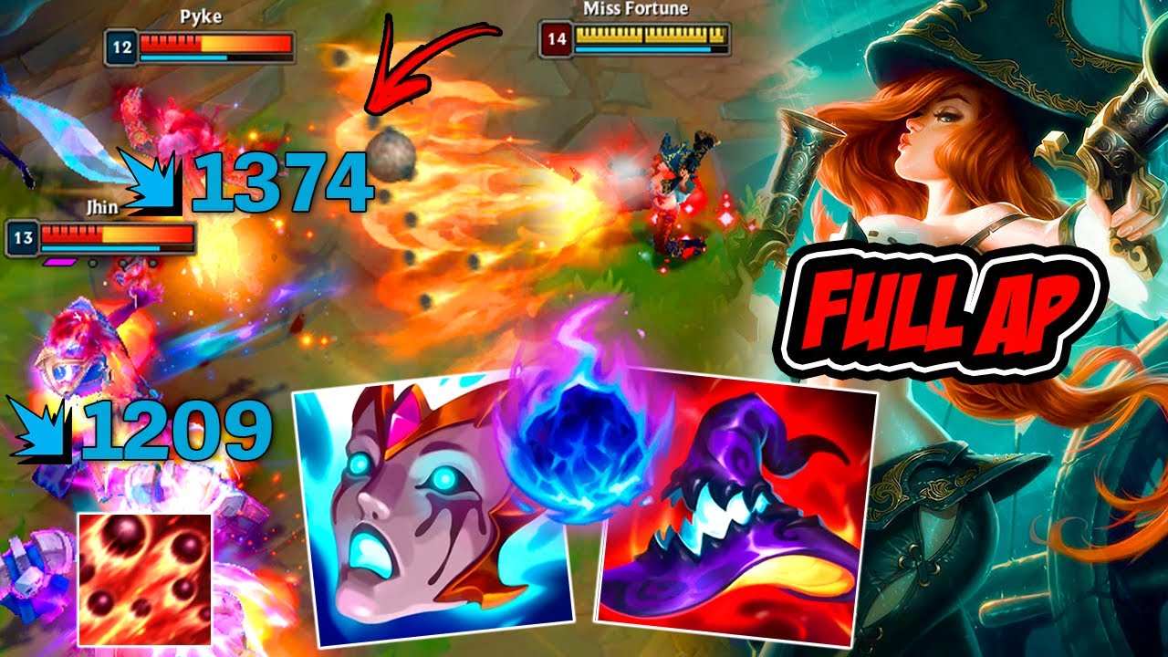 MISS FORTUNE FULL AP DANO ABSURDO COM ESSA BUILD !! - LEAGUE OF LEGENDS