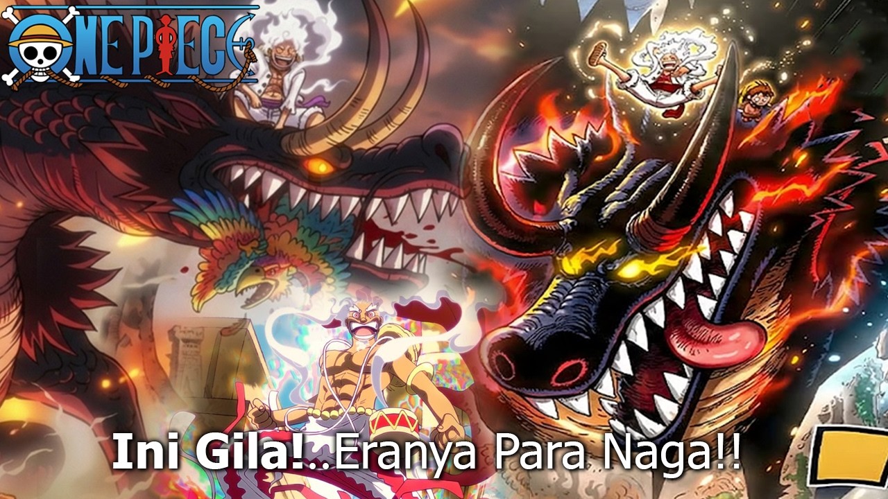 ONE PIECE TERBARU — NAGA HITAM NIDHOG RAGNAROK! PEDANG DEWA ELBAF PILIH ZORO! LUFFY LOKI LAWAN IMU!