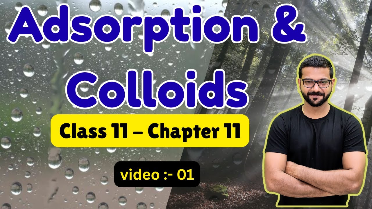 Adsorption and colloids || class 11 chapter 11 || MHT CET || Yogi sir || chemistry untold