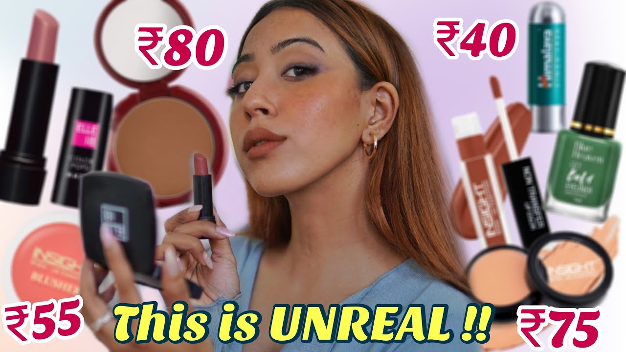 Can't Believe this Makeup Look was under ₹100 😲🔥 FULL FACE OF MAKEUP UNDER ₹100 ONLY