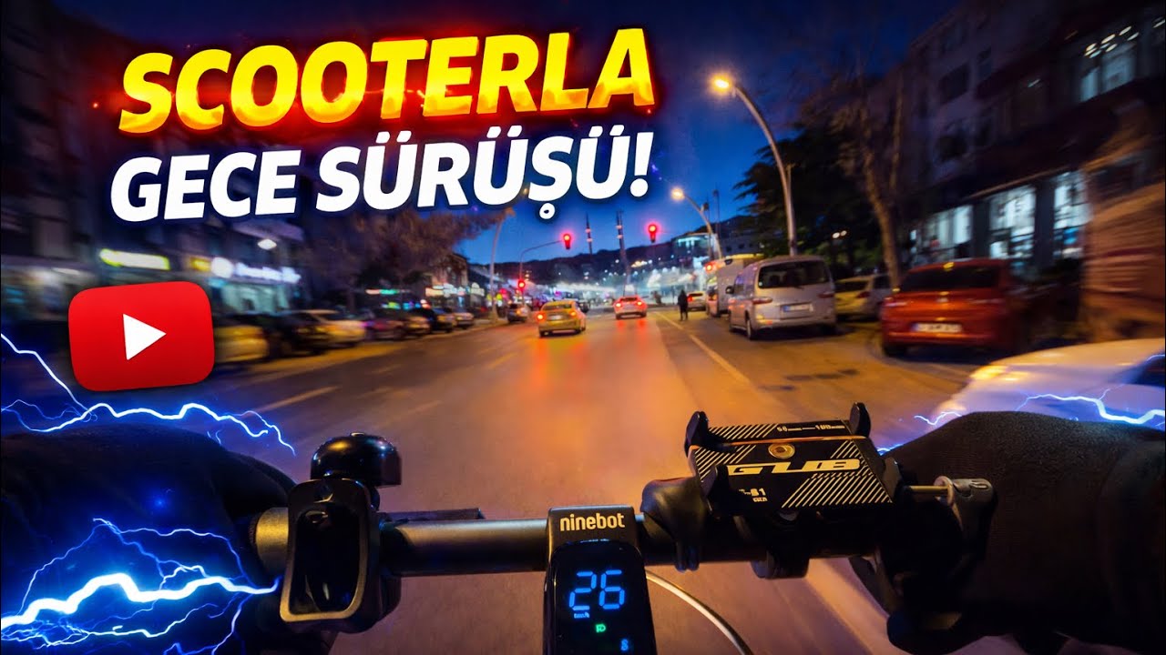 Segway Ninebot F2 Pro ile GECE SÜRÜŞÜ! 🌙 