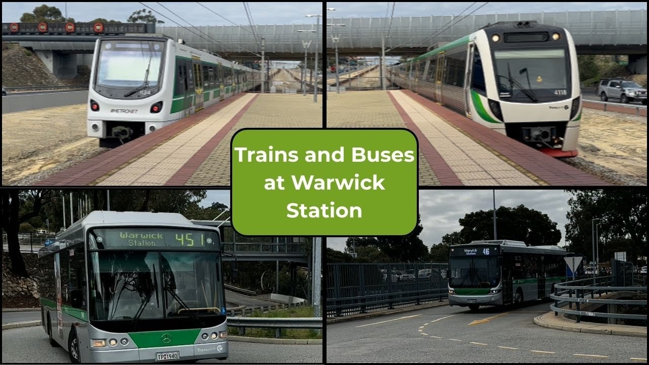 Trains and Buses at Warwick Station