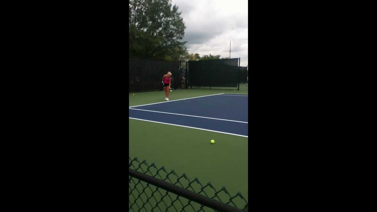 Urszula Radwanska Practice at 2012 W&S Open in Cincinnati